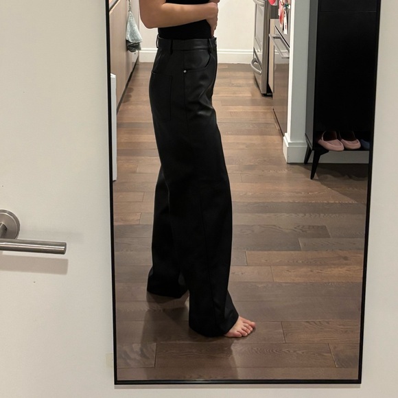 Women's Black Wide-Leg Pants - Picture 3 of 3